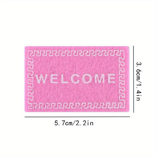 Mini Welcome Rug for Dollhouse Decor