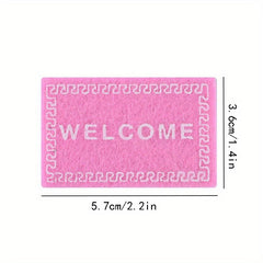 Mini Welcome Rug for Dollhouse Decor