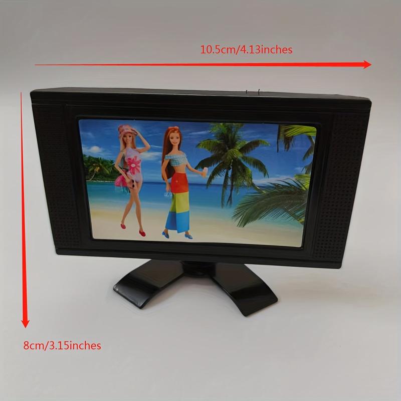 Plastic Doll Accessory TV Set For 1/6 Dolls