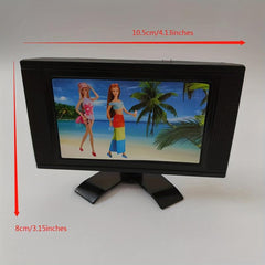 Plastic Doll Accessory TV Set For 1/6 Dolls