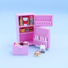 Mini Fridge Stickers Doll House Furniture Ornaments Model No Food Parts