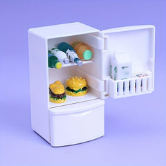 Mini Fridge Stickers Doll House Furniture Ornaments Model No Food Parts
