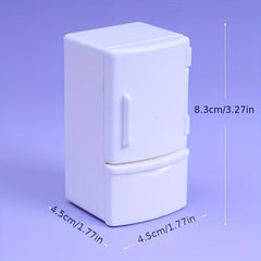 Mini Fridge Stickers Doll House Furniture Ornaments Model No Food Parts