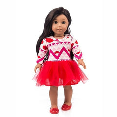 18in Baby Doll Clothes Dress Outfits Lace Skirt for American Girl & Baby Dolls