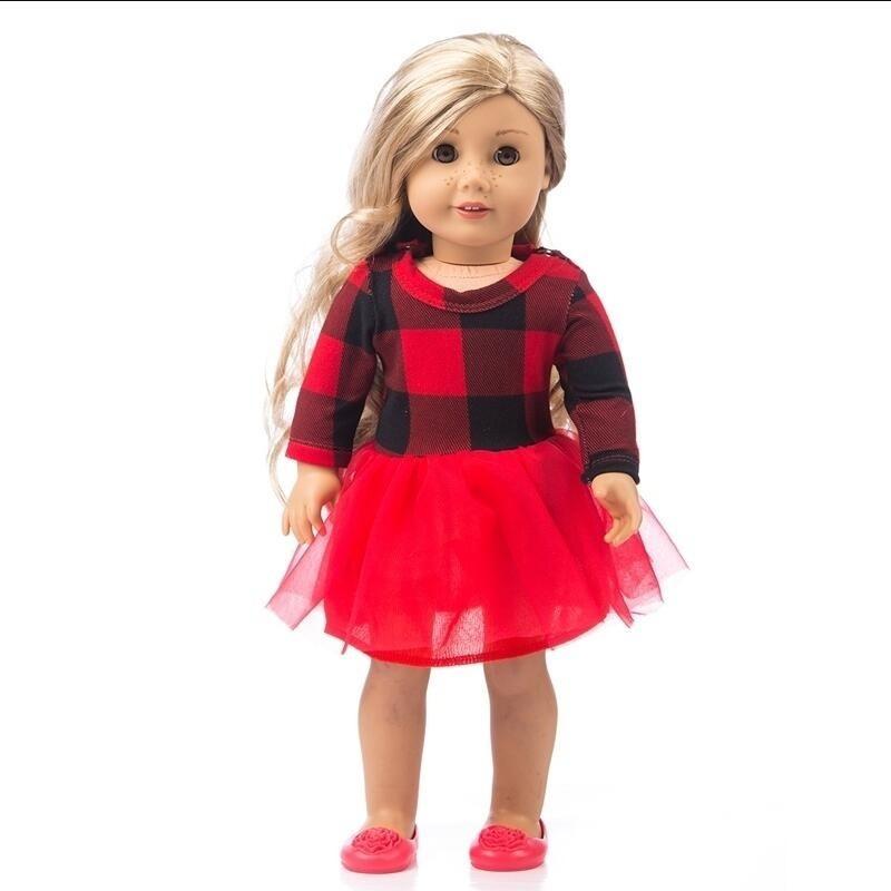 18in Baby Doll Clothes Dress Outfits Lace Skirt for American Girl & Baby Dolls