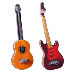 2Pcs Mini House Guitar Decoration Model Photo Props Furniture