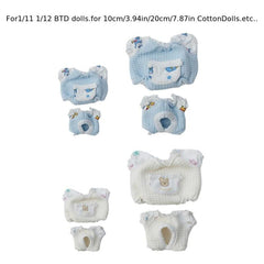 Cartoon Jumpsuit Pajamas for 1:12 BJD Dolls with Shoes