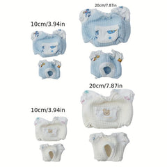 Cartoon Jumpsuit Pajamas for 1:12 BJD Dolls with Shoes