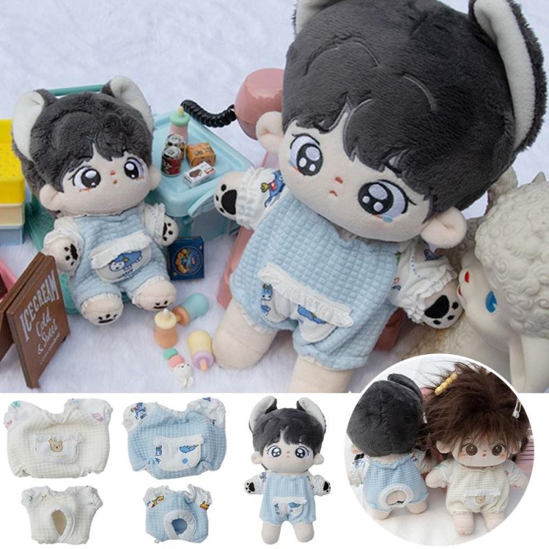 Cartoon Jumpsuit Pajamas for 1:12 BJD Dolls with Shoes