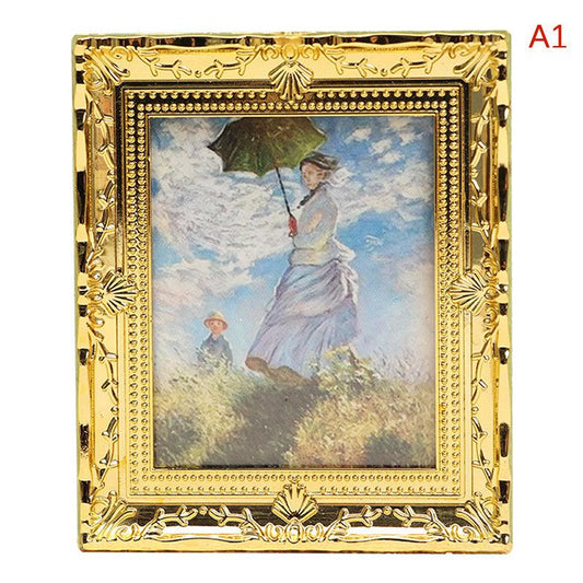 Vintage Dollhouse Mural Wall Picture Decoration Kids Toys Gift
