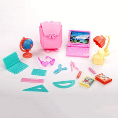 18pcs Mini Doll Accessories Set for Kids Educational Learning & Play