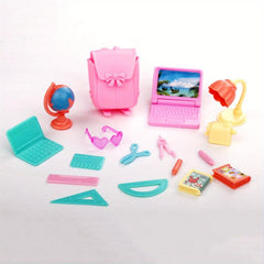 18pcs Mini Doll Accessories Set for Kids Educational Learning & Play