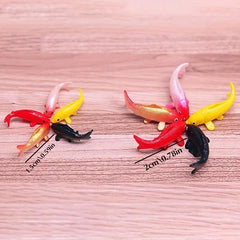 10pcs Dollhouse Goldfish Glass Fish Tank Aquarium Home Decor DIY