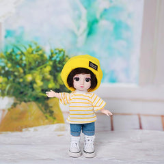 Mini Princess Clothes & Hat for DIY Dolls, Birthday - Doll Not Included