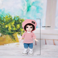 Mini Princess Clothes & Hat for DIY Dolls, Birthday - Doll Not Included
