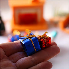 6pcs 1:12 Dollhouse Christmas Tree Decorations