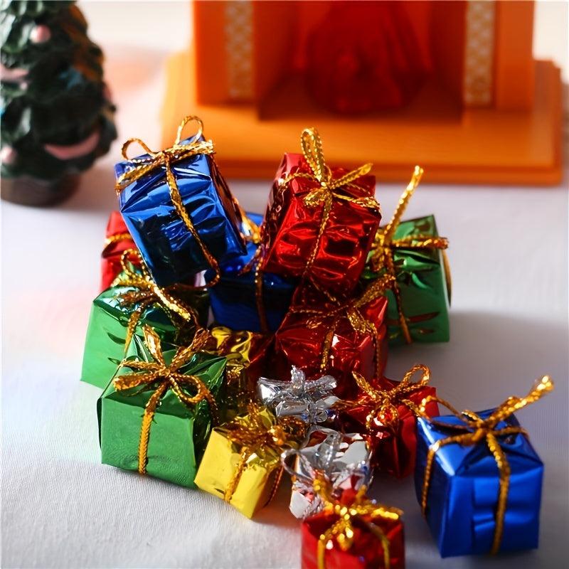 6pcs 1:12 Dollhouse Christmas Tree Decorations