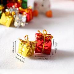 6pcs 1:12 Dollhouse Christmas Tree Decorations
