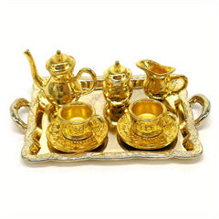 Dollhouse Miniature Tea Set 1:12 Scale Kitchen Party Plates
