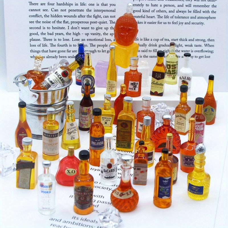 Whiskey Bottle Craft for Dollhouse DIY Decoration