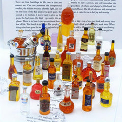 Whiskey Bottle Craft for Dollhouse DIY Decoration