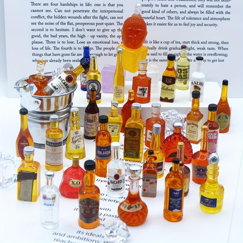 Whiskey Bottle Craft for Dollhouse DIY Decoration
