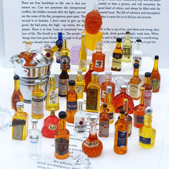 Whiskey Bottle Craft for Dollhouse DIY Decoration