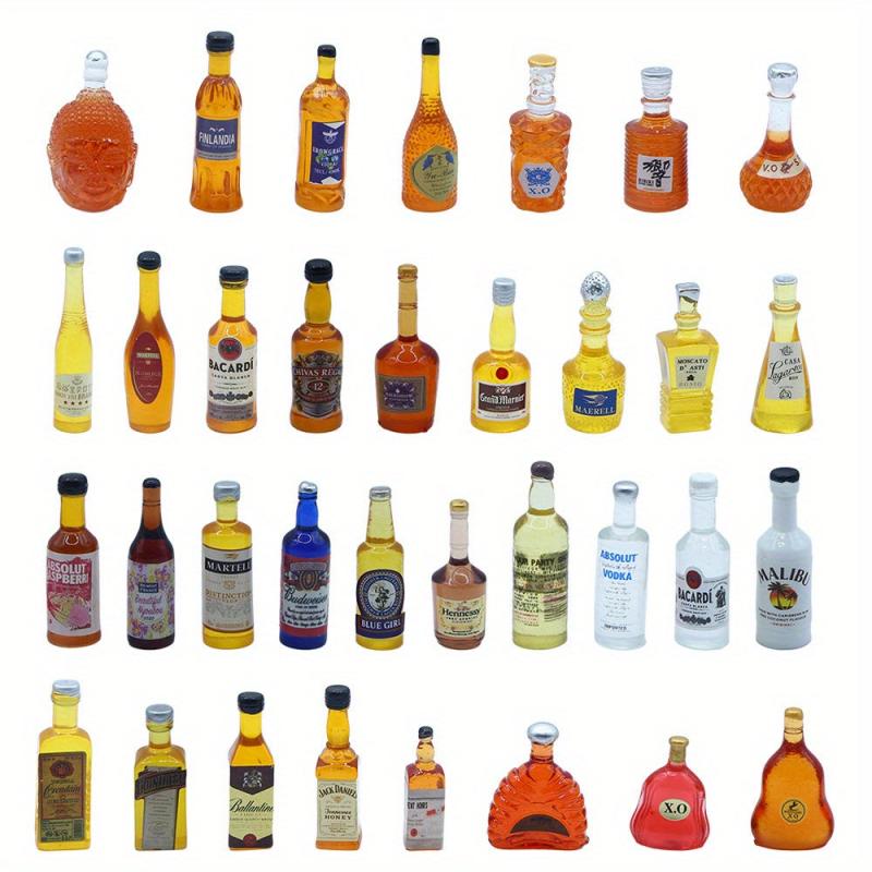 Whiskey Bottle Craft for Dollhouse DIY Decoration