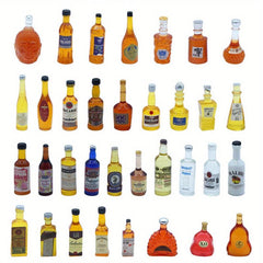 Whiskey Bottle Craft for Dollhouse DIY Decoration