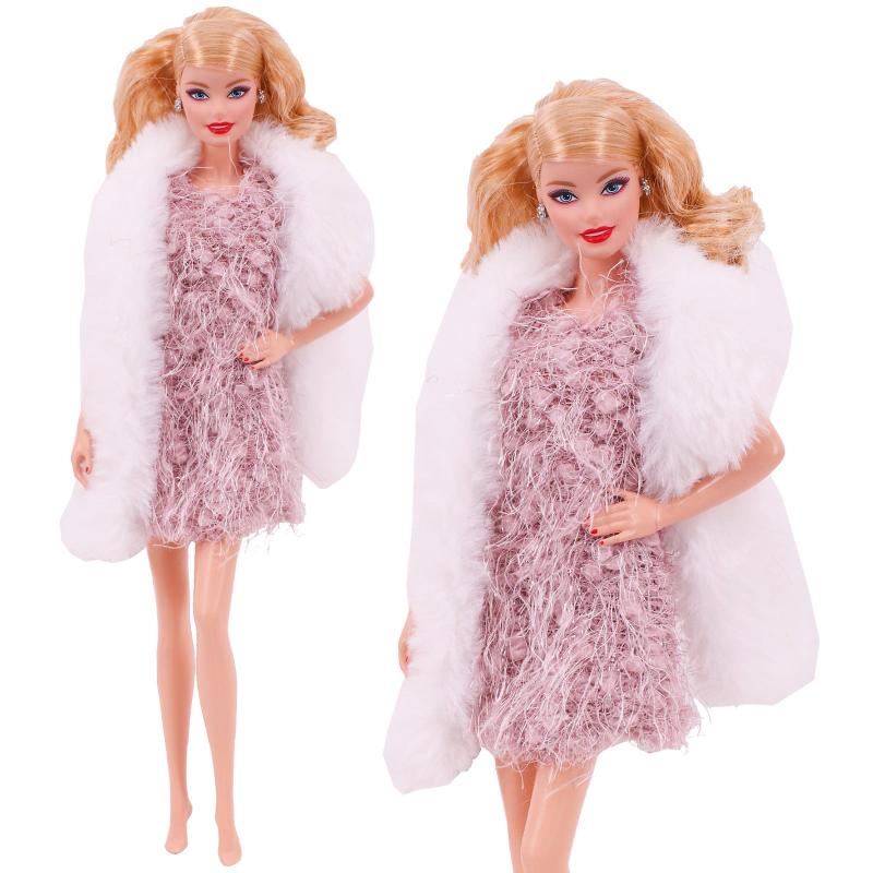 Doll Clothing Accessories Plush Vest Jacket Skirt Suit for 27-42'' Doll