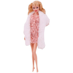 Doll Clothing Accessories Plush Vest Jacket Skirt Suit for 27-42'' Doll