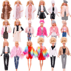 Doll Clothing Accessories Plush Vest Jacket Skirt Suit for 27-42'' Doll
