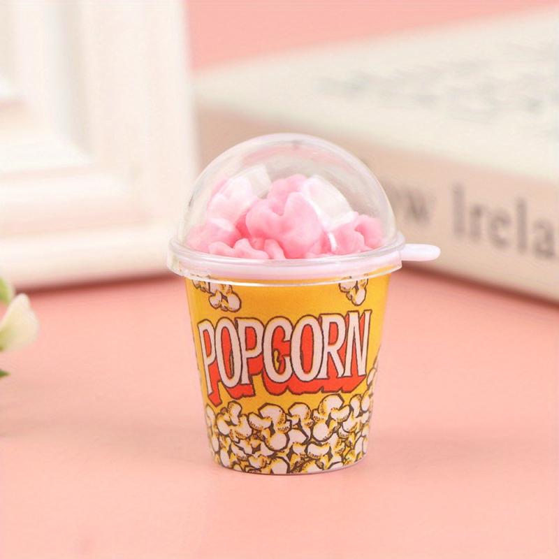 1/12 Dollhouse Popcorn Bucket Snacks Pretend Food Decoration Prop Toys