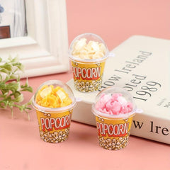 1/12 Dollhouse Popcorn Bucket Snacks Pretend Food Decoration Prop Toys