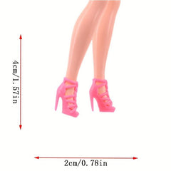 Doll Shoes Changeable Sandals High Heels Flat Shoes Boots