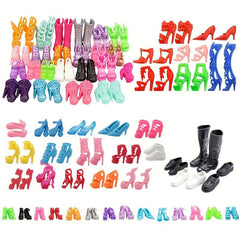 Doll Shoes Changeable Sandals High Heels Flat Shoes Boots
