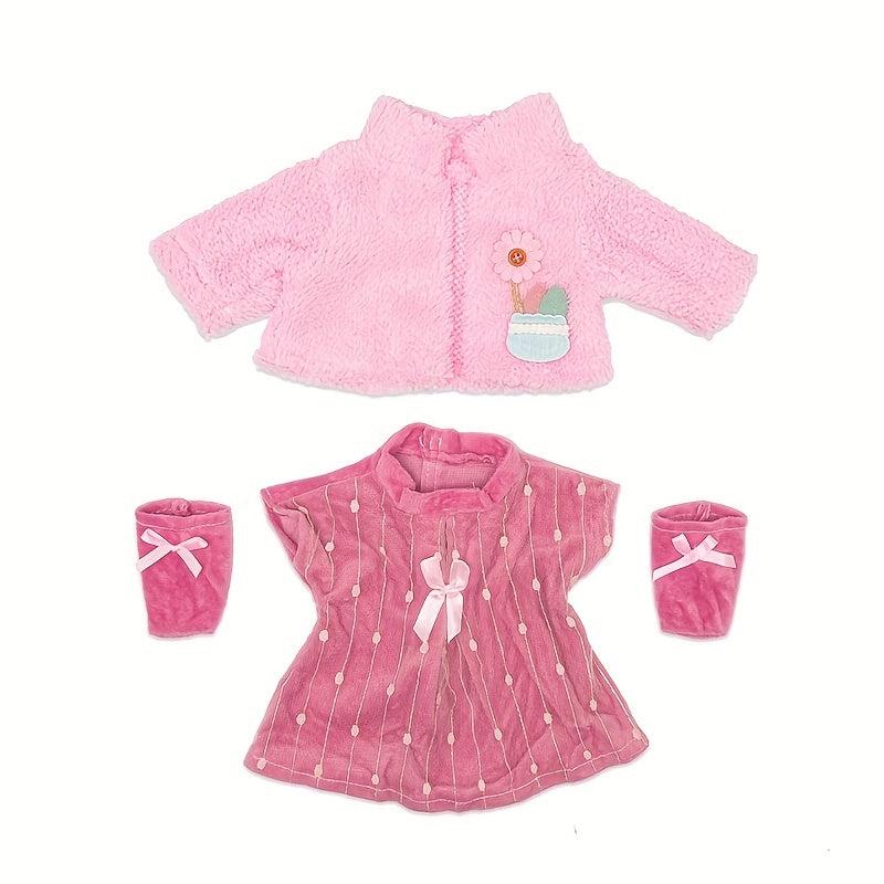 Pink Suit Socks Doll Clothes for 43 cm 17-Inch Dolls