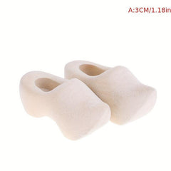 1 Pair 1 12 Dollhouse Wooden Shoes DIY Accessories