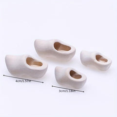 1 Pair 1 12 Dollhouse Wooden Shoes DIY Accessories