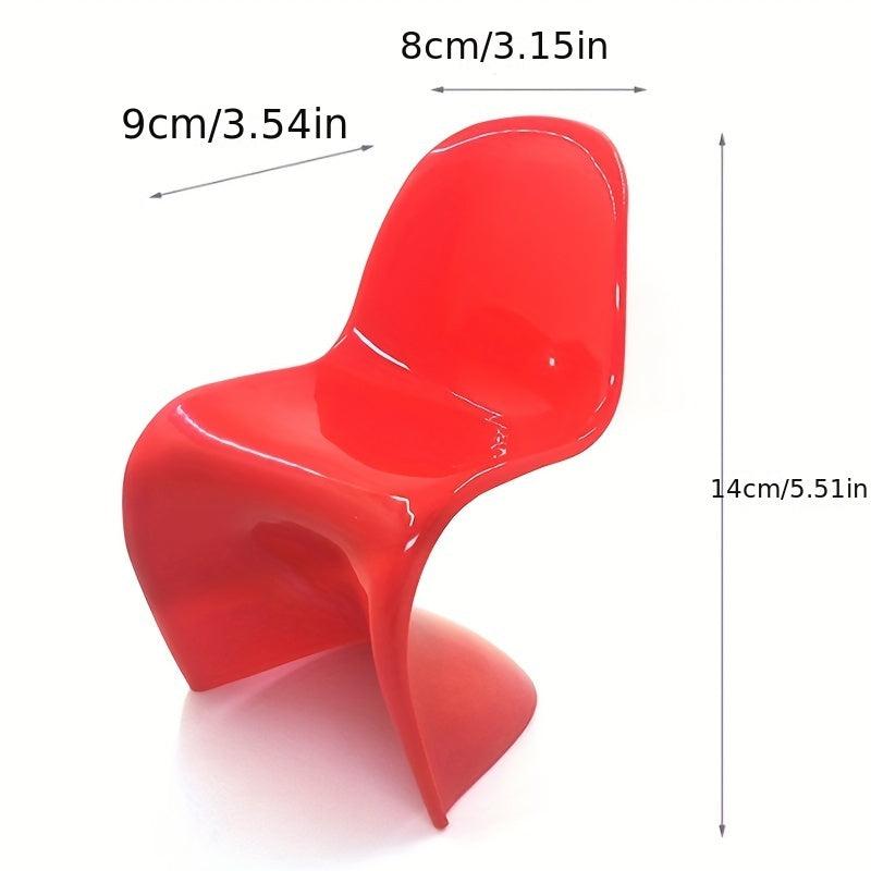 Mini Doll House Furniture Pandong Chair Leisure Chair Model Bar High Chair