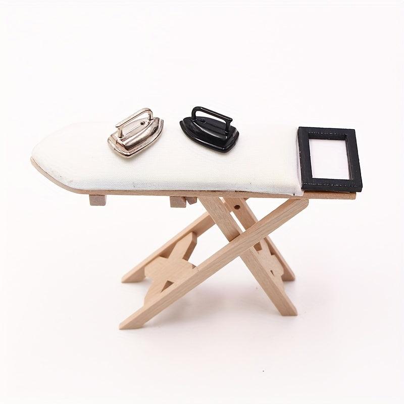 1:12 Dollhouse Ironing Table DIY Home Decor Accessory