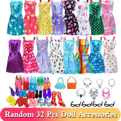 32pcs Doll Clothes Accessories Kit for 11.5in Doll