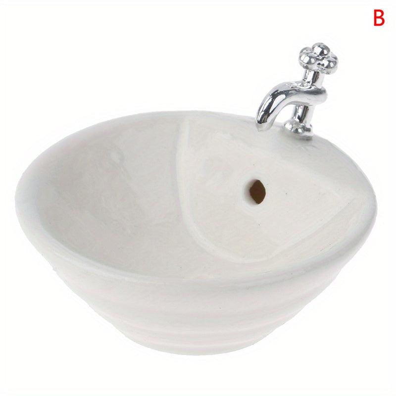 Miniature Bathroom Sink for Dollhouses