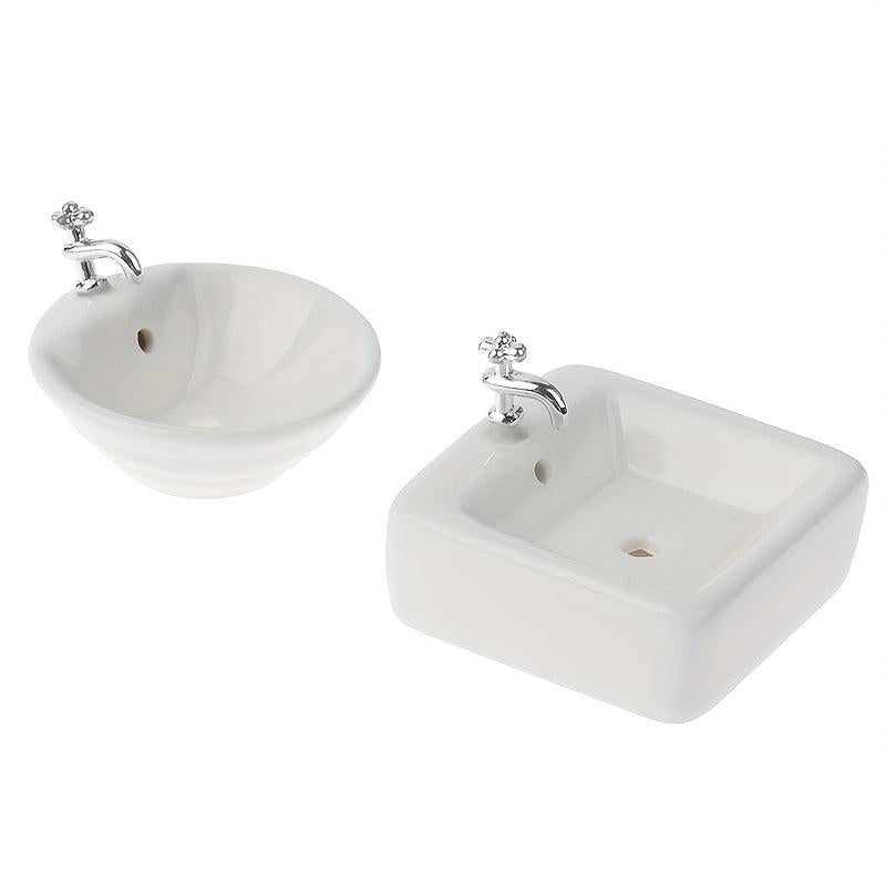 Miniature Bathroom Sink for Dollhouses