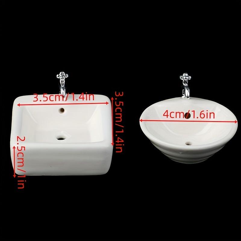 Miniature Bathroom Sink for Dollhouses