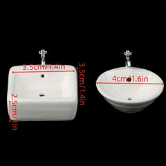 Miniature Bathroom Sink for Dollhouses