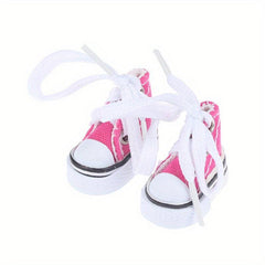 1 Pair Mini Finger Shoes Canvas Boots 1/6 Doll Skateboard Shoe
