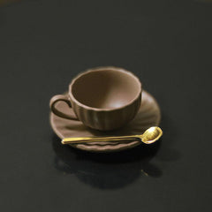 3pcs 1:12 Dollhouse Mini Furniture Coffee Cup Saucer Spoon Set