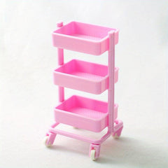 Mini Storage Cart & 2 Boards Set Handcart Toy for Kids