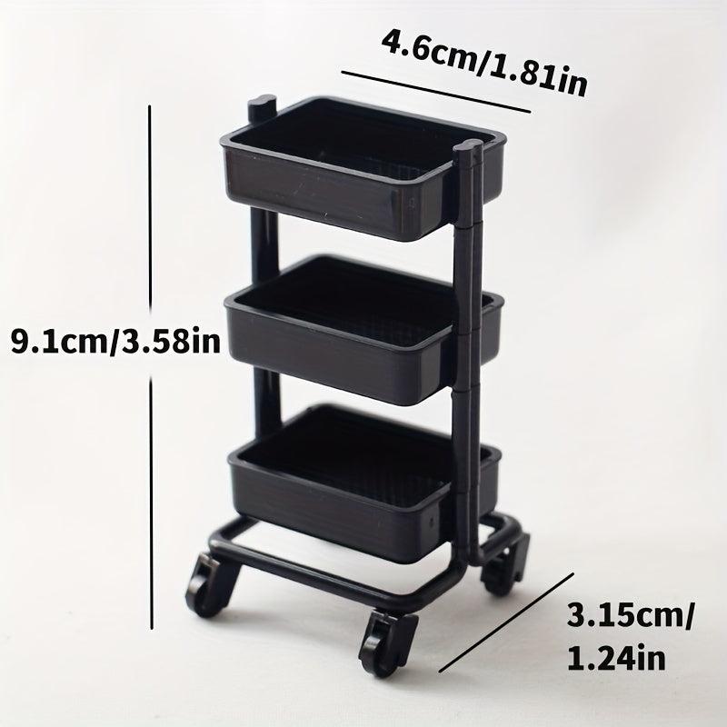 Mini Storage Cart & 2 Boards Set Handcart Toy for Kids